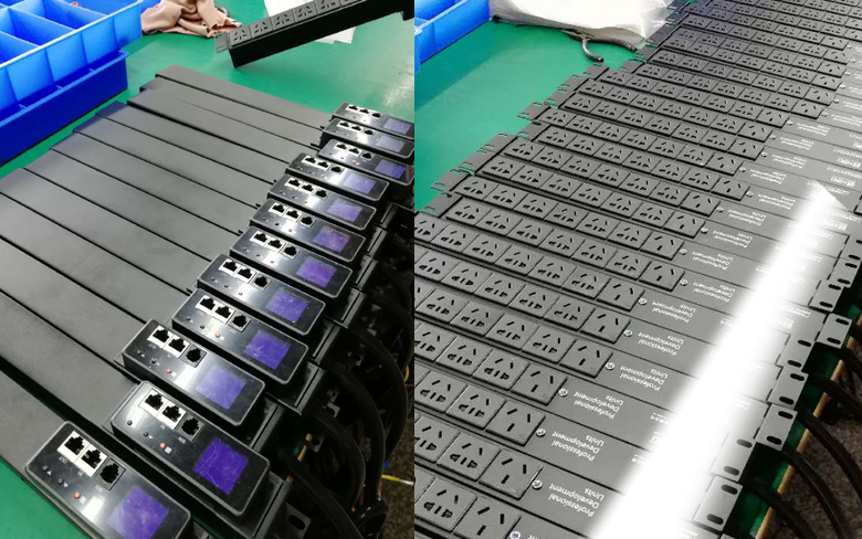 6位智能PDU插座 RS485智能表 標(biāo)準(zhǔn)19英寸安裝